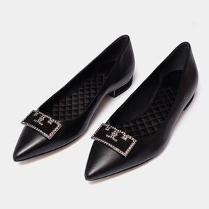 Tory Burch Gigi 20MM Embellished Pointy Toe Flats